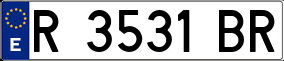 Trailer License Plate